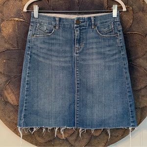 Gap Denim Raw Hem Skirt